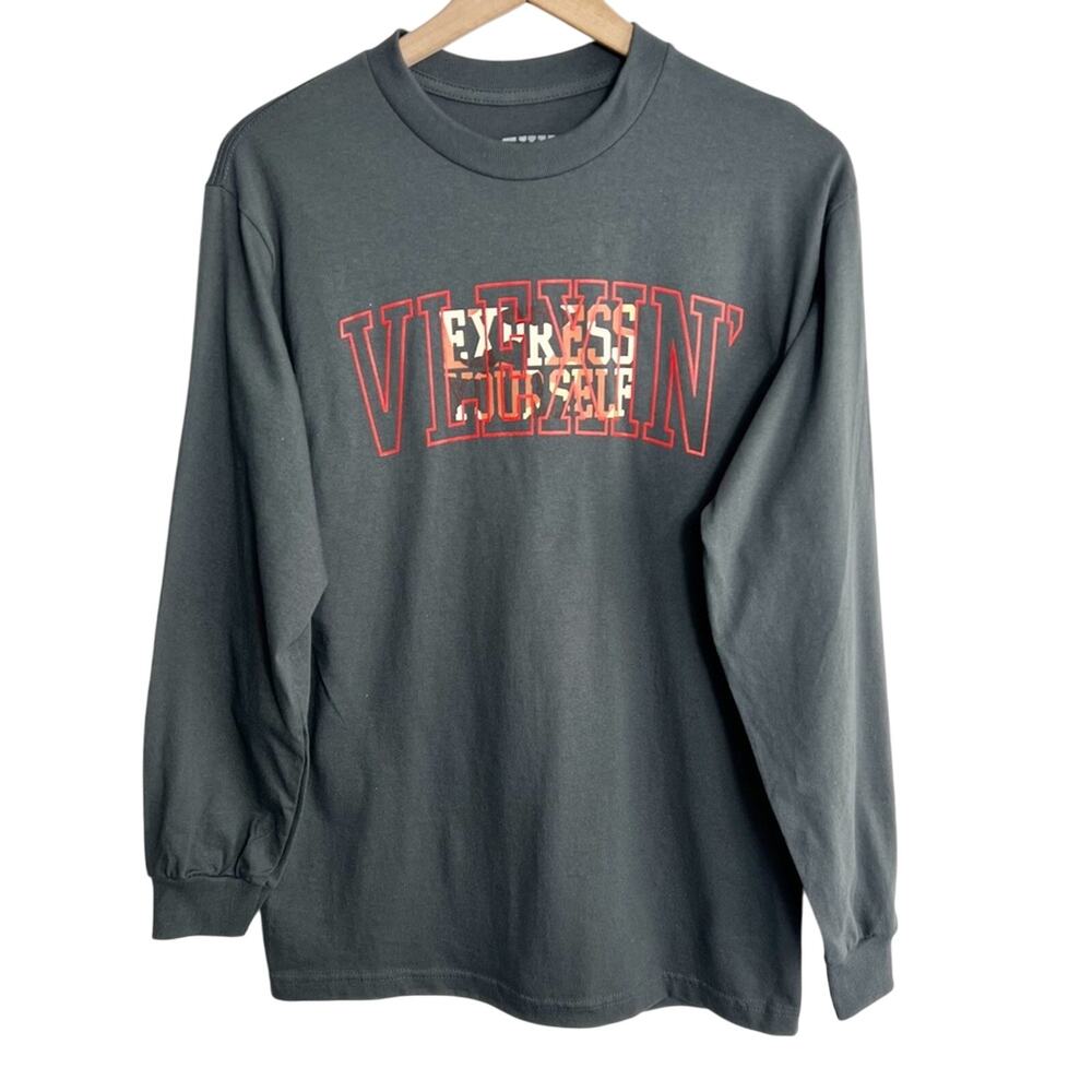 Vlexin Express Yourself Grey Long Sleeve Shirt Unisex